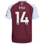 Günstige Fußballtrikots Aston Villa Pau 14 Heimtrikot 2024-25 Kurzarm